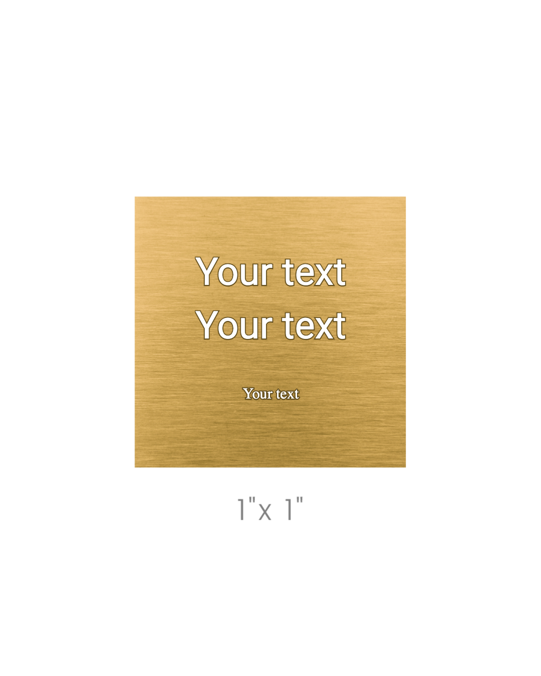 Brass Engraved Plate